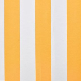Tendone Parasole in Tela Arancione e Bianco 500x300 cm
