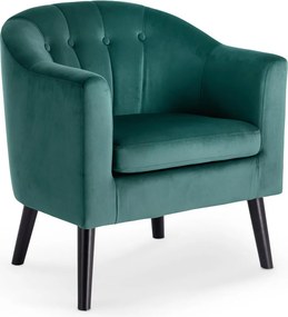 Poltrona Marshal in velluto verde - H 75 cm