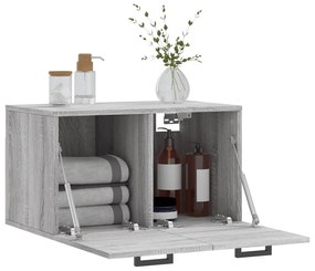 Mobile a parete grigio sonoma 60x36,5x35cm in legno multistrato