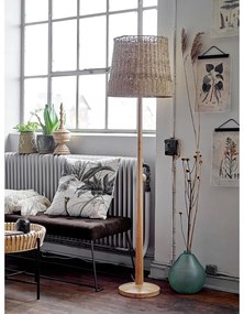 Lampada da terra colore naturale con paralume in rattan (altezza 160 cm) Kakasi - Bloomingville