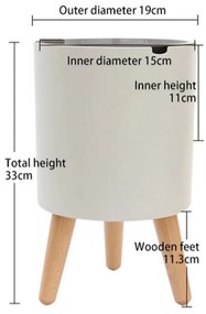 Vaso autoinnaffiante in plastica ø 19 cm Calla - Tomasucci