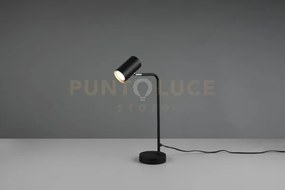Marley lampada da tavolo spot cilindro nera h. 45cm 1  luce attacco...