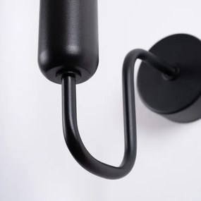 Sollux SL.1445 - Applique VECTOR 1xE27/15W/230V nero