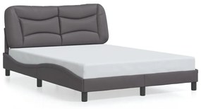 Giroletto Con Luci Led Grigio 140x190 Cm İn Similpelle /