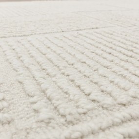 Tappeto in lana avorio tessuto a mano 200x290 cm Zennith Grid - Asiatic Carpets