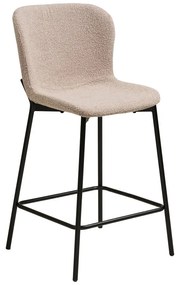 Sgabello da bar beige imbottito (altezza della seduta 65 cm) Maceda – House Nordic
