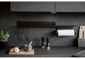 WENKO 71147800 - Mensola JET 25 x 7,5 cm nera