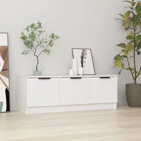 Mobile Porta Tv Bianco 102x35x36,5 Cm İn Legno Multistrato /