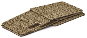 Kave Home - Scatola pieghevole Tossa in fibre naturali 32 x 27 cm