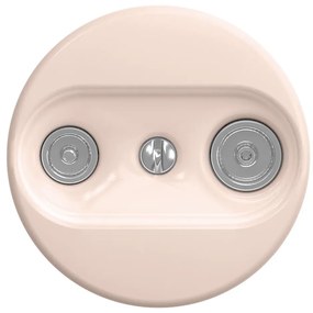 Kliklap - Presa retrò per TV+R (terminale) senza cornice, rosa antico