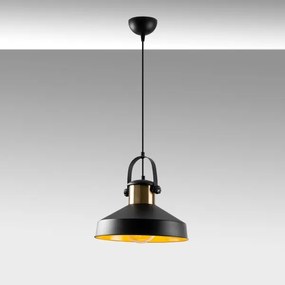 Lampadario a sospensione con cavo DODO 1xE27/40W/230V nero/bronzo