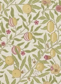 Morris & Co Carta da parati Fruit - Limestone/ Artichoke