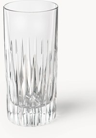 Set di 2 bicchieri da long drink fatti a mano con scanalatura in rilievo Dionysos
