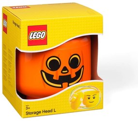 Contenitore arancione Testa di zucca L - LEGO®