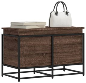 Contenitore Con Coperchio Rovere Marrone 80x40x51,5 Truciolato /