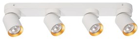 Faretto ANDY 4xGU10/8W/230V bianco/oro