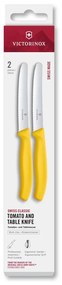 Victorinox - Set di 2 coltelli per verdure SWISS CLASSIC 11 cm, gialli