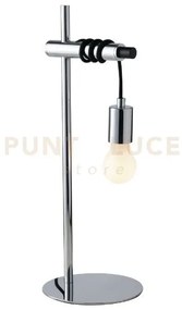 Lampada da tavolo admiral cromo 1 luce attacco e27 18x50cm
