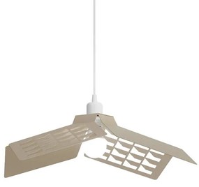 Lampadario Moderno Geo bianco paralume bianco E27 Ø45cm