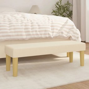 Panca Crema 100x30x30 Cm İn Tessuto /