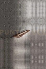 Slim applique in metallo marrone metallizzato 39,2cm led 12w cct 27...