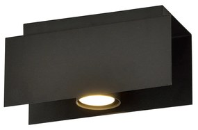 Plafoniera Moderna 1 Luce Cassiopea In Acciaio Nero