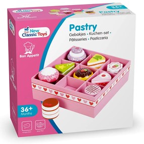 Set in legno - pasticcini in confezione regalo