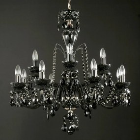 12-light chandelier - De Luxe Silver and black - Wranovsky