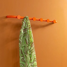 Attaccapanni da parete arancione in metallo 75 cm Retro – Spinder Design