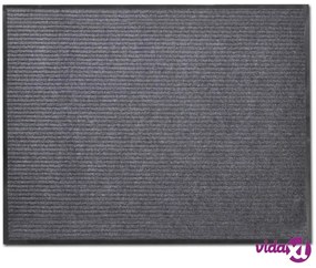 vidaXL Zerbino Grigio in PVC 90 x 120 cm