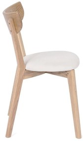 Sedia da pranzo in rovere con seduta bianca Arch - Bonami Essentials