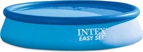 Intex - 26166NP – Piscina Fuori Terra Easy Set Rotonda, Pompa Filtro 3785 L/h, Scaletta, Telo Base e Copertura, 12430 l, pvc, Azzurro, 457x107 cm
