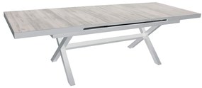GRES - tavolo da giardino allungabile in alluminio e gres