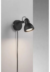 Nordlux - Faretto da parete ASLAK 1xGU10/35W/230V nero