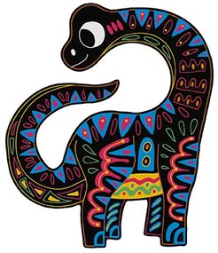 Scratch art - Sagome di dinosauri