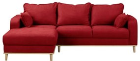 Divano angolare rosso (angolo sinistro) Beata - Ropez