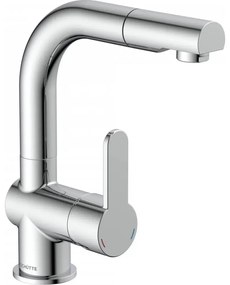 Schütte 79710 - Rubinetto per lavello LONDON con doccetta estraibile, finitura cromata lucida