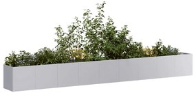 Fioriera 360x40x40 Cm İn Acciaio Zincato /