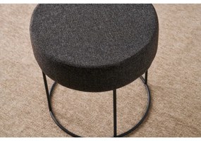 Pouf RELO Ø 40 cm marrone scuro