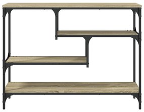 Tavolo consolle rovere sonoma 100x30x75 cm in legno multistrato