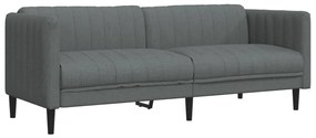 Set di divani 2 pz grigio scuro in tessuto