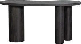 Tavolo consolle marrone scuro con effetto pino 70x150 cm Maan – WOOOD