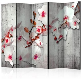 Paravento  Concrete Orchid II [Room Dividers]  Colore Grigio, Dimensioni e Misure 225x172