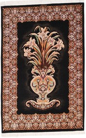Ghom Tappeto persiano 150 x 100 Rosa (Iran) Annodato A Mano