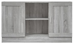 Credenza grigio sonoma 120x30,5x70 cm in legno multistrato