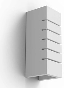 Applique da Parete in Gesso Pitturabile Rettangolare E14 Materiale Gesso