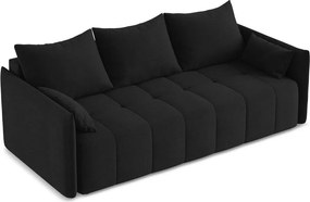 Divano nero allungabile/con contenitore 225 cm Moku – Makamii