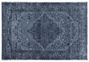 Tappeto blu scuro Jacquard 290x200 cm Argentella