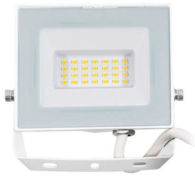 Faro LED 20W Slim Bianco IP65 - con Osram chip LED Colore Bianco Caldo 3.000K