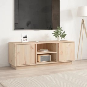Mobile Porta Tv 110x35x40,5 Cm İn Legno Massello Di Pino /